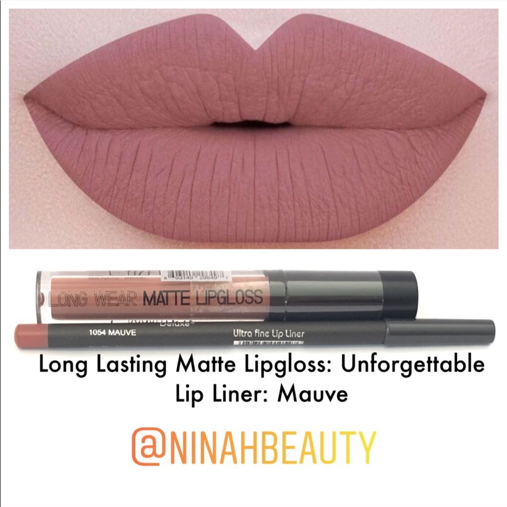 LONG LASTING WEAR LIPGLOSS LIP LINER UNFORGETTABLE